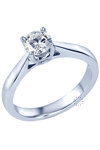 Solitaire ring Platinum with Diamond