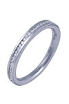 Half eternity Ring 18ct White Gold with Diamond