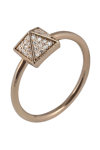 Δαχτυλίδι SAVVIDIS 18Κ Ροζ χρυσο με Διαμάντια (No 53)