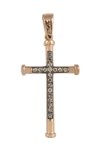 Cross 18ct Pink gold with Diamonds FaCaDoro