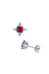 Earrings 18ct with Ruby and Diamonds Muse Collection