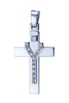 Βαπτιστικός σταυρός 18Κ Λευκόχρυσο με Διαμάντια