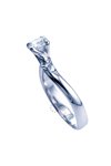 Μονόπετρο δαχτυλίδι SAVVIDIS από λευκόχρυσο 14Κ με ζιργκόν (No 54)