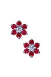 Earrings 18ct with Rubies and Diamonds Muse Collection
