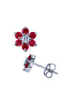 Earrings 18ct with Rubies and Diamonds Muse Collection