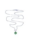 Necklace 18ct Whitegold with Emeralds and Diamond Muse Collection