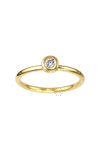 Μονόπετρο δαχτυλίδι BREUNING από χρυσό 18K με διαμάντι
