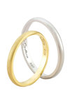 Wedding rings 14ct Gold and Whitegold by FaCaDoro