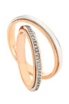 Wedding rings 18 Carats Rose Gold and Whitegold by FaCaDoro