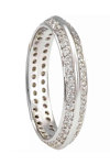 Wedding ring 14ct Whitegold With Diamonds by FaCaDoro