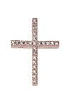 Βαπτιστικός σταυρός 14Κ Ροζ Χρυσό με Ζιρκόν TRIANTOS