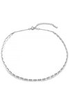 ANIA HAIE Links Sterling Silver Rhodium Plated Choker Necklace