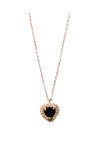 Necklace The Love Collection 14ct White Gold with Diamonds and Sapphire by FaCaDoro