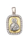 Charm Ino&Ibo 14ct Gold and White Gold with zircon