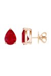 Earrings 18ct Rose Gold with Rubbies SAVVIDIS