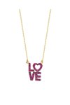 Κρεμαστό Love The Love Collection SAVVIDIS από χρυσό 14Κ με ζιργκόν
