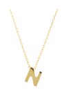 Necklace monogram Ν Le Petit  9ct gold SAVVIDIS
