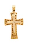 Βαπτιστικός σταυρός Διπλής Όψης 14Κ Χρυσό FaCaDoro