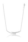 JCOU The Dots Rhodium-Plated Sterling Silver Necklace