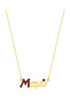 Necklace mama 9K Gold With Crystals SAVVIDIS