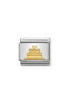 NOMINATION Link - SYMBOLS and steel and 18k gold (40_Tiered cake)