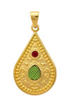 9ct Gold Double Sided Lucky Pendant with Enamel by Ino&Ibo