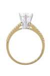 Μονόπετρο δαχτυλίδι SAVVIDIS από χρυσό και λευκόχρυσο14Κ με ζιργκόν (Νο 54)