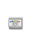 Σύνδεσμος (Link) NOMINATION - Family με σχέδιο καρδιάς από ασήμι 925 με ζιργκόν