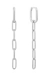ANIA HAIE Cable Link Starling Silver Rhodium Plated Earrings Set