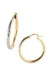 9ct Gold & White Gold Earrings by SAVVIDIS