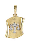 Pendant made of 14ct gold with the sign of Libra by SAVVIDIS