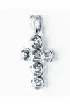 Βαπτιστικός σταυρός SAVVIDIS από λευκόχρυσo 18Κ με διαμάντια