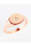 Ring 14ct Rose Gold by SAVVIDIS with Zircons (No 52)