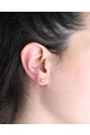 SOLEDOR Petra 14ct Rose Gold Earrings with Zircon