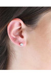 14ct Rose Gold Earrings with Zircon by FaCaDoro