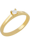 Μονόπετρο δαχτυλίδι SAVVIDIS από χρυσό 18Κ και διαμάντι (No 52)