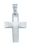 Βαπτιστικός σταυρός Triantos από λευκόχρυσο 18Κ