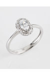 14ct White Gold Solitaire Ring with Zircon by SAVVIDIS (No 53)