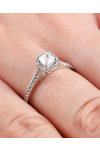 14ct White Gold Solitaire Ring with Zircon by SAVVIDIS (No 52)