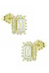 14ct Gold Earrings with Zircon by SAVVIDIS