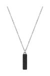 CERRUTI Mens Tyre Tag Stainless Steel Necklace
