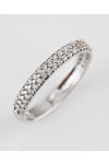 14ct White Gold Eternity Ring with Zircon by FaCaD’oro (No 53)