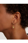 Σκουλαρίκια PDPAOLA Engrave Me Bond Earrings από επιχρυσωμένο (18Κ) Ασήμι 925
