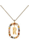 PDPAOLA Letters 2021 Letter R Necklace made of 18ct-Gold-Plated Sterling Silver