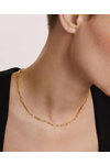 Κολιέ PDPAOLA Carry-Overs Miami Gold Chain Necklace από επιχρυσωμένο (18Κ) Ασήμι 925