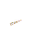 Μονό σκουλαρίκι PDPAOLA Carry-Overs Tea Single Gold Earring από επιχρυσωμένο (18Κ) Ασήμι 925