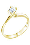 Solitaire Ring 18ct Gold with Diamonds by SAVVIDIS (No 53)