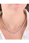 Sterling Silver Necklace with Zircons by KIKI Fantasy Collection