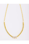Gold plated Sterling Silver Necklace with Ζιrcons by KIKI Star Collection