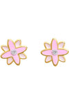 DOUKISSA NOMIKOU Pink Flower Stud Earrings